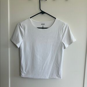 Francesca's Collections White Short Sleeve Tee